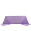 Scuba Rectangular 90"x156" Tablecloth Lavender Lilac - Wrinkle Free, Stain Resistant & Seamless Table Cover