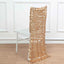 Sequin Chair Slipcover Big Payette Design for Chiavari Chairs Matte Champagne - Glittering Chair Back Cover