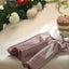 5 Pack Premium Velvet 20"x20" Napkins Mauve - Soft Sheen Finish Cloth Napkins