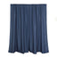 2 Pack Navy Blue Polyester Event Curtain Drapes, 10ftx8ft Backdrop Event Panels With Rod Pockets 130 GSM