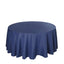 Polyester 132" Round Tablecloth Navy Blue - Seamless Chic Table Cover