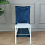 Velvet Chair Back Slipcover for Chiavari Chairs Navy Blue - Soft and Smooth Solid Chair Back Cover Cap