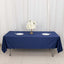 Scuba Rectangular 60"x102" Tablecloth Navy Blue - Wrinkle Free & Stain Resistant Table Cover