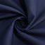 Cotton Blend 132" Round Tablecloth Navy Blue - Seamless Wrinkle-Resistant Table Cover