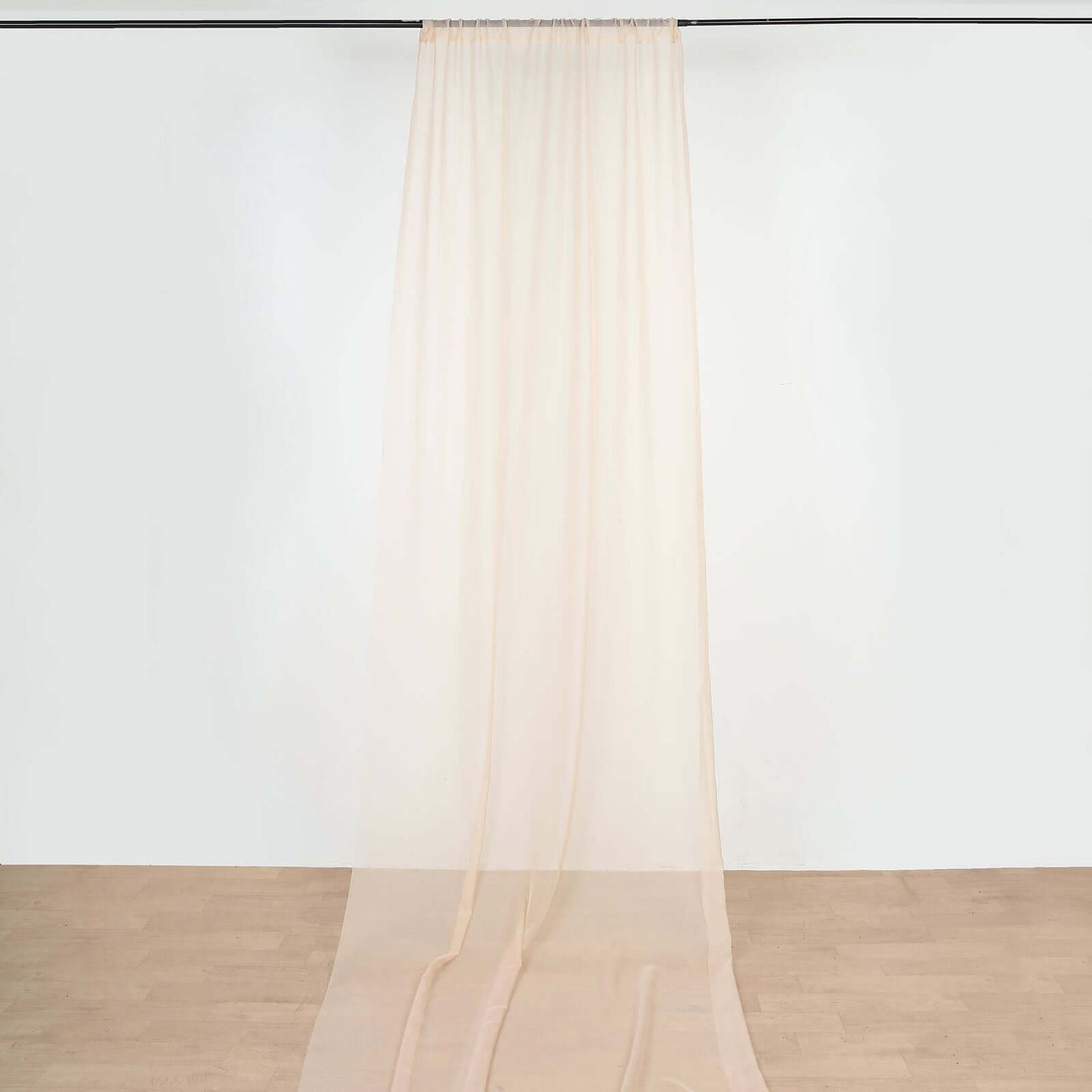 10ftx20ft Nude Sheer Durable Flame Resistant Ceiling Drape Curtain Panels