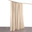 Nude Chiffon Polyester Event Curtain Drapes, Dual Layer Divider Backdrop Curtain Panels with Rod Pockets - 10ftx10ft