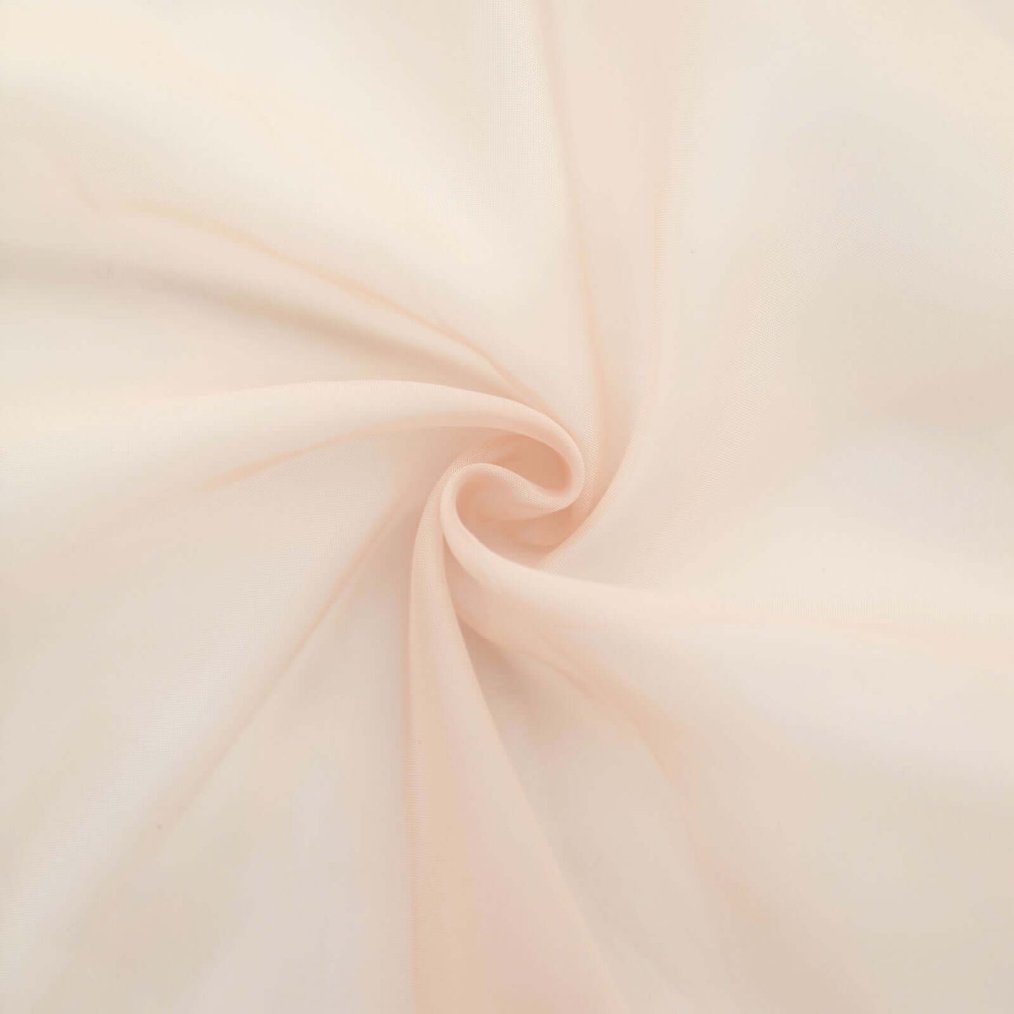 5 Pack Chiffon Chair Sashes Nude - Soft & Lightweight Designer Chair Bows 22"x78"