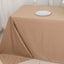 Scuba Rectangular 90"x132" Tablecloth Nude - Wrinkle Free, Stain Resistant & Seamless Table Cover