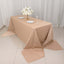 Scuba Rectangular 90"x156" Tablecloth Nude - Wrinkle Free, Stain Resistant & Seamless Table Cover