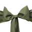 5 Pack Polyester Chair Sashes Olive Green 6"x108"