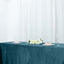 Premium Velvet 90"x132" Rectangle Tablecloth Peacock Teal - Reusable Soft & Seamless Table Cover