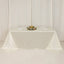 Scuba Rectangular 90"x132" Tablecloth Shimmering Pearl White - Wrinkle Free & Stain Resistant Seamless Table Cover