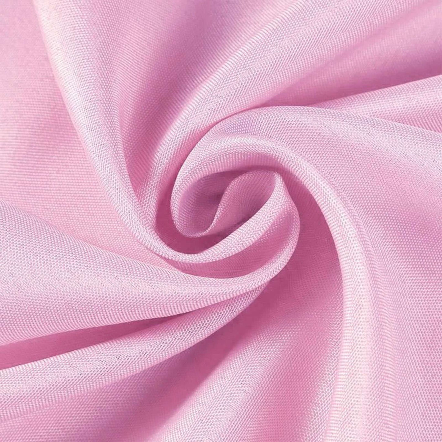Polyester 108" Round Tablecloth Pink - Wrinkle-Resistant Table Cover