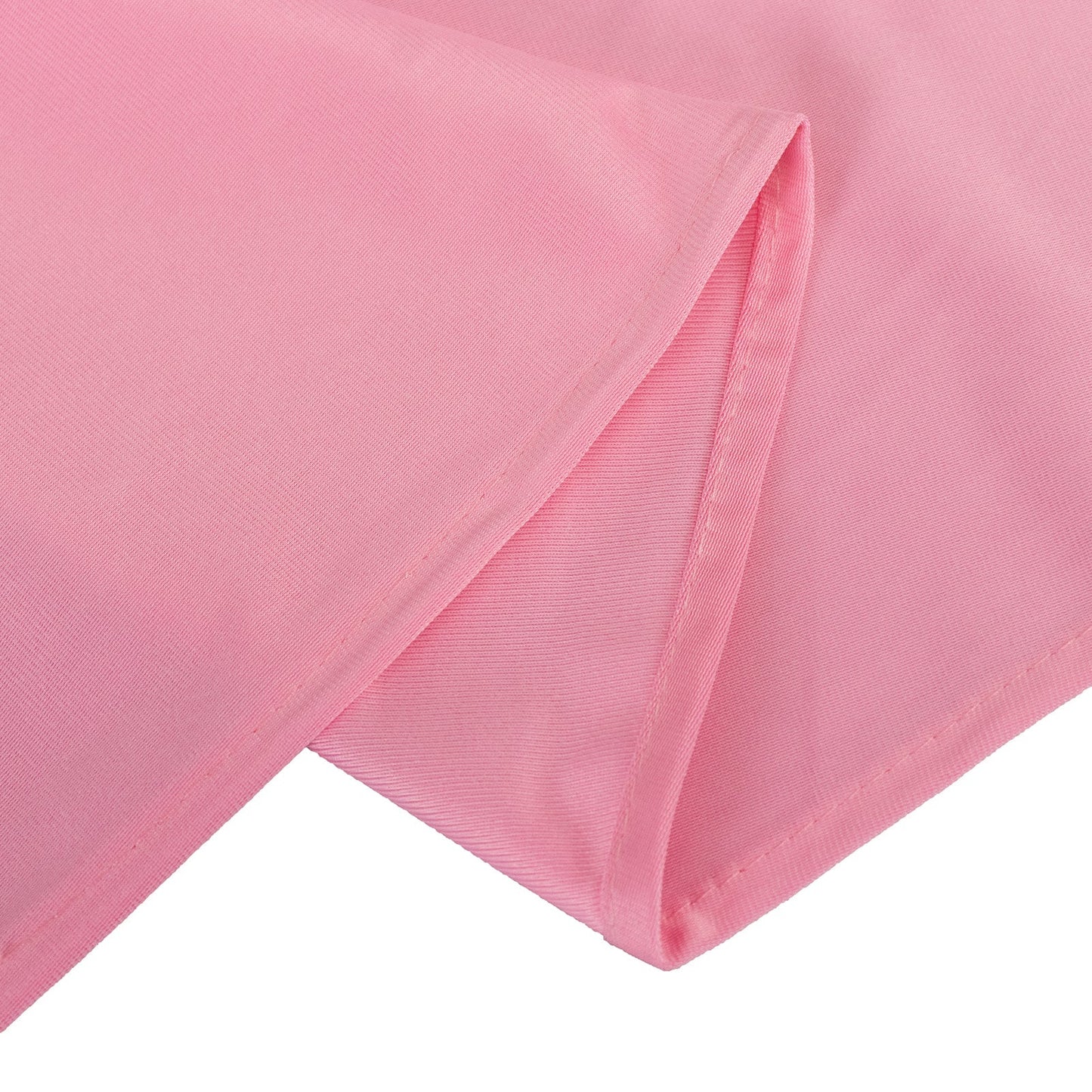 Scuba Round 132" Tablecloth Pink - Wrinkle Free & Stain Resistant Seamless Table Cover