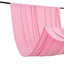 Pink 4-Way Stretch Spandex Event Curtain Drapes, Wrinkle Freet Backdrop Event Panel with Rod Pockets - 5ftx14ft