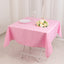 Premium Polyester 54"x54" Square Tablecloth Pink - Stain and Wrinkle-Resistant 220GSM Table Cover