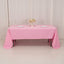 Premium Polyester 60"x126" Rectangle Tablecloth Pink - Stain-Resistant 220GSM Finish Table Cover
