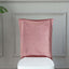 Velvet Chair Back Slipcover for Chiavari Chairs Dusty Rose - Soft and Smooth Solid Chair Back Cover Cap