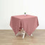Polyester Square 54"x54" Tablecloth Dusty Rose - Wrinkle-Resistant & Durable Table Cover