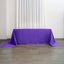 Polyester 90"x156" Rectangle Tablecloth Purple - Seamless Wrinkle-Resistant Table Cover