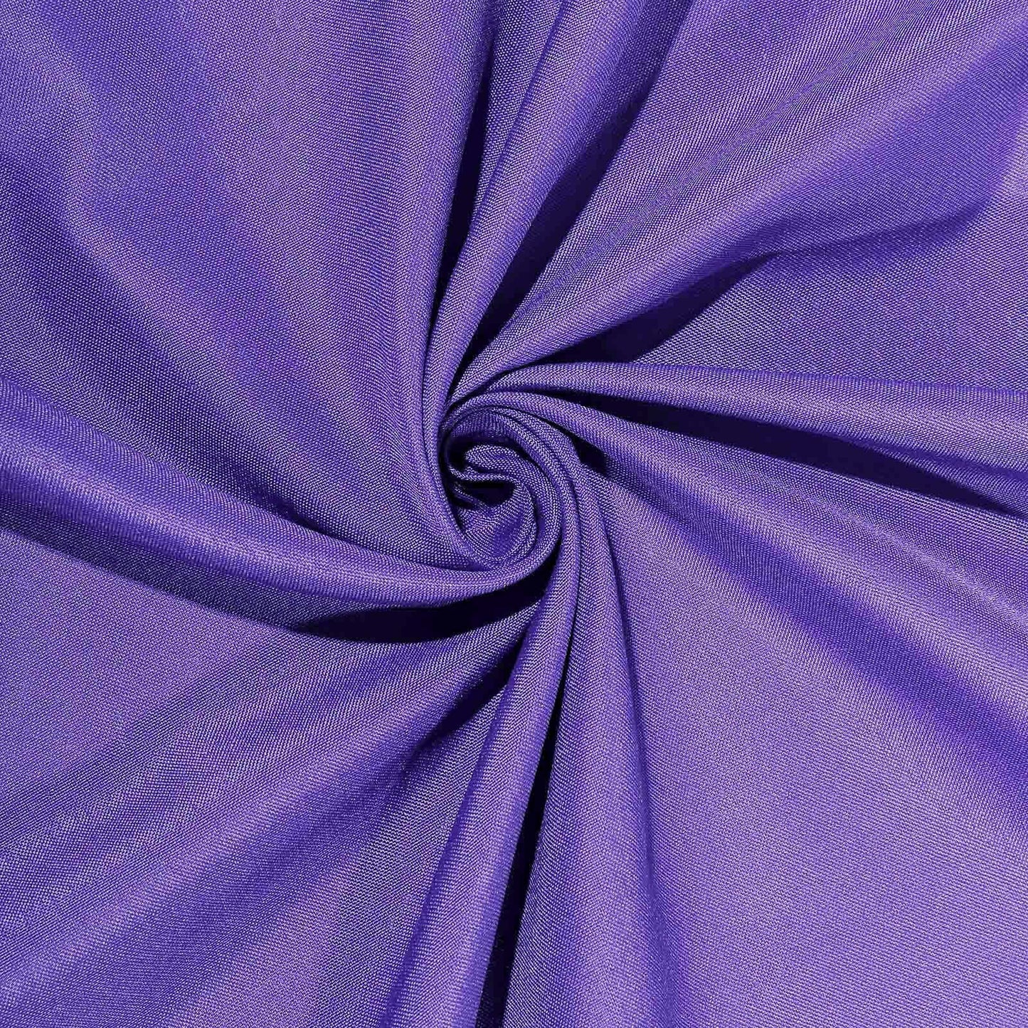 Polyester 90"x90" Table Overlay Square Tablecloth Purple - Wrinkle-Resistant & Durable Table Cover