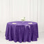 Sequin 120" Round Tablecloth Purple - Seamless Glittering Table Cover
