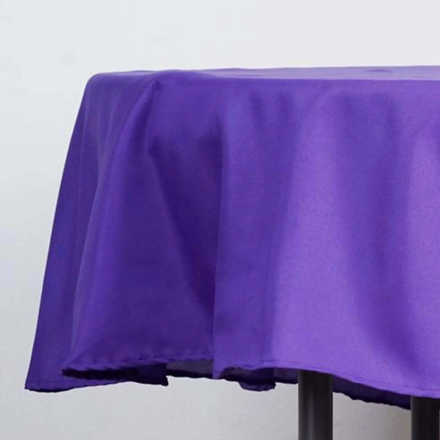 Polyester 90" Round Tablecloth Purple - Stain & Wrinkle-Resistant Table Cover