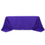 Premium Polyester 90"x132" Rectangle Tablecloth Purple - Seamless 220GSM Stain-Resistant Table Cover