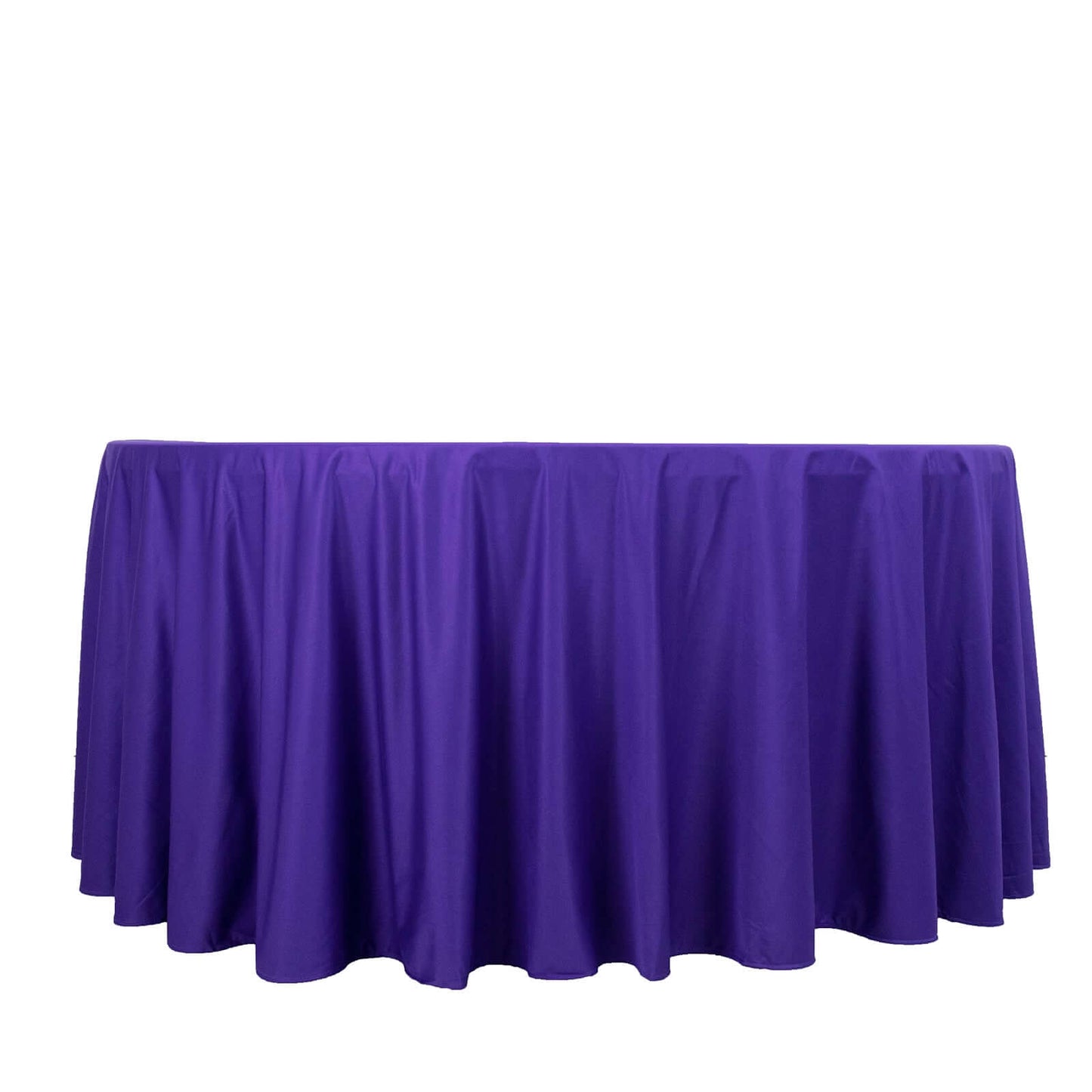 Scuba Round 120" Tablecloth Purple - Wrinkle Free & Stain Resistant Seamless Table Cover