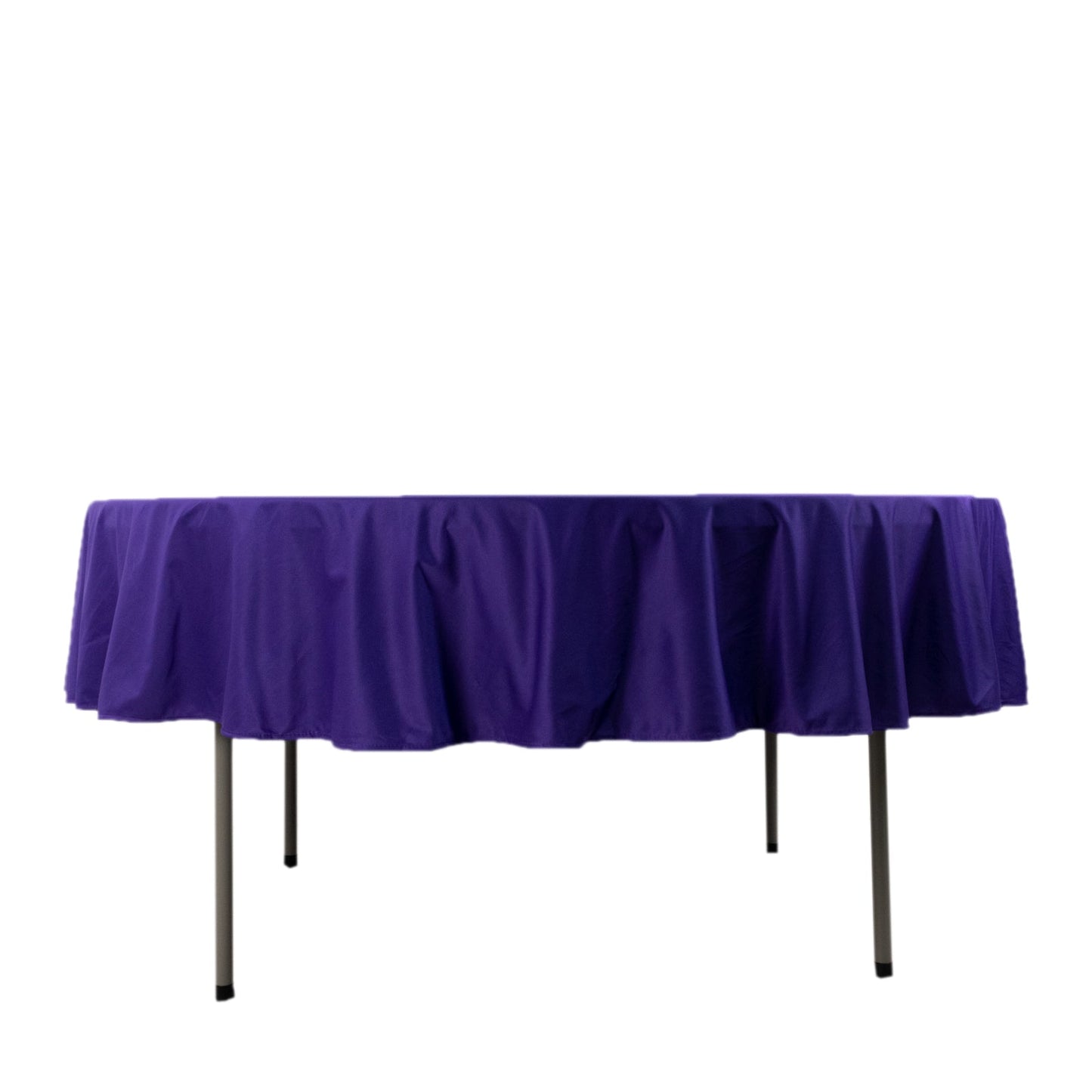 Scuba Round 90" Tablecloth Purple - Wrinkle Free & Stain Resistant Table Cover