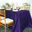 Satin Rectangular 90"x132" Tablecloth Purple - Seamless Table Cover