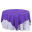 Polyester 70"x70" Table Overlay Square Tablecloth Purple - Wrinkle-Resistant & Durable Table Cover
