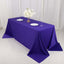 Scuba Rectangular 90"x132" Tablecloth Purple - Wrinkle Free, Stain Resistant & Seamless Table Cover