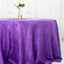 Taffeta 132" Round Tablecloth Purple - Seamless Accordion Crinkle Table Cover