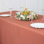 Premium Polyester 90"x156" Rectangle Tablecloth Terracotta (Rust) - Seamless 220GSM Stain-Resistant Table Cover
