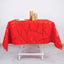 Polyester 54"x54" Table Overlay Square Tablecloth Red with Gold Foil Geometric Pattern - Wrinkle-Resistant & Durable Table Topper