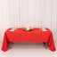 Premium Polyester 60"x126" Rectangle Tablecloth Red - Stain-Resistant 220GSM Finish Table Cover