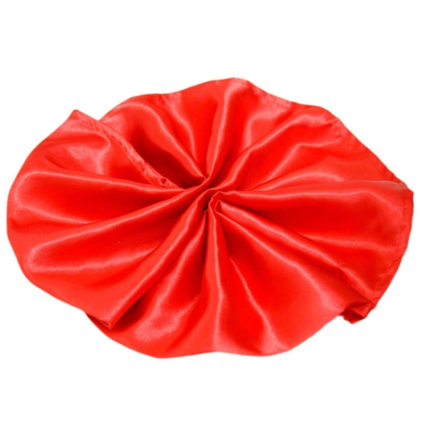 5 Pack Satin 20"x20" Napkins Red - Luxurious Shine & Smooth Dinner Napkins