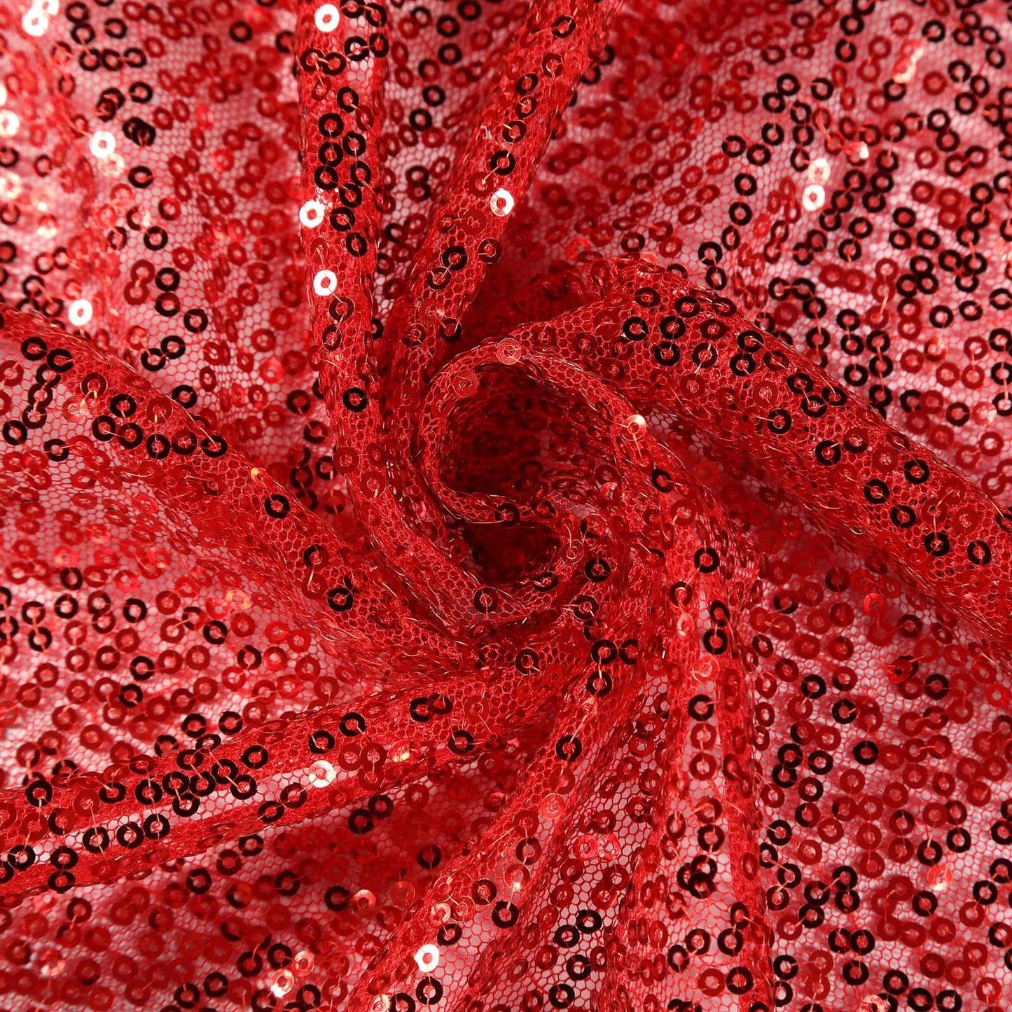 Sequin 12"x108" Table Runner Red - Glittering Design