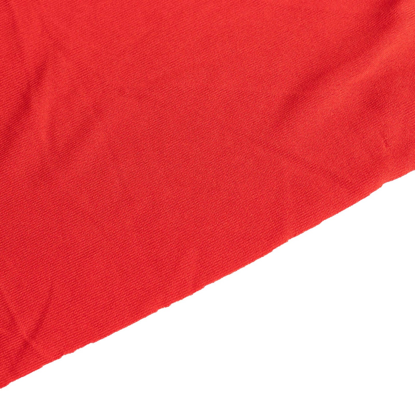 Spandex Chair Cover with Ruffle Pleated Skirt for Banquet Chairs Red - 1-Piece Stretch Fitted Slipcover