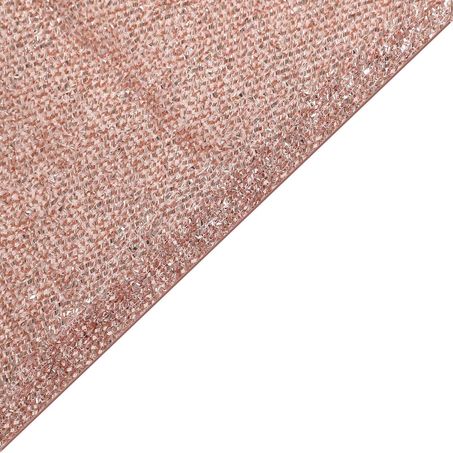 6ft Rose Gold Shimmer Tinsel Spandex Chiara Backdrop Stand Cover For Fitted Round Top Wedding Arch