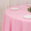 Premium Polyester 120" Round Tablecloth Pink - Seamless 220GSM Wrinkle-Resistant Table Cover