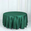 Satin 108" Round Tablecloth Hunter Emerald Green - Smooth and Lustrous Table Cover