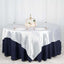 Satin 90"x90" Table Overlay Square Tablecloth White - Smooth Finish for Luxurious Events