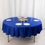 Scuba Round 90" Tablecloth Royal Blue - Wrinkle Free & Stain Resistant Table Cover