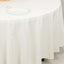 Scuba Round 108" Tablecloth Ivory - Wrinkle Free & Stain Resistant Table Cover