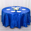 Satin Striped 120" Round Tablecloth Royal Blue - Silky Smooth Seamless Table Cover