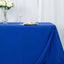 Premium Polyester 90"x156" Rectangle Tablecloth Royal Blue - Seamless 220GSM Stain-Resistant Table Cover