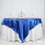 Satin 90"x90" Table Overlay Square Tablecloth Royal Blue - Smooth Finish Table Topper
