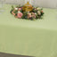 Lamour Satin 60"x102" Rectangle Tablecloth Sage Green - Durable & Silky Soft Feel Table Cover